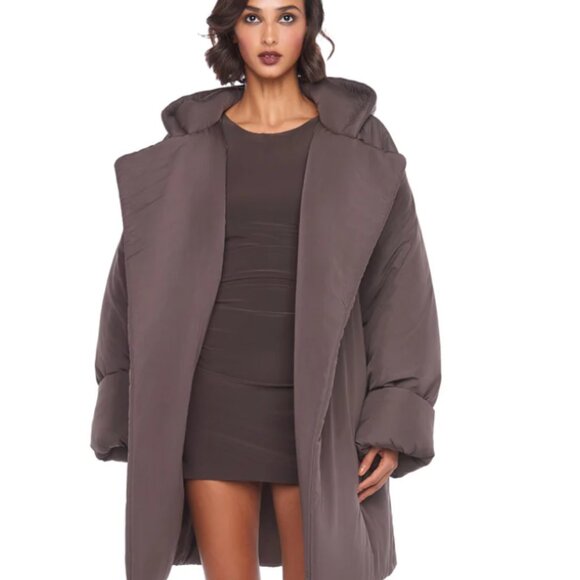 Norma Kamali Sleeveless Brown Mini Dress Small - Picture 6 of 10